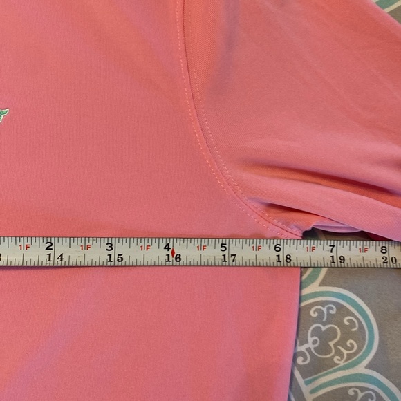 Vineyard Vines cute preppy pink and green long sleeved polo top. Size small. - Picture 10 of 14